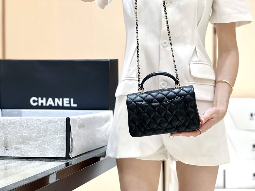 Ellebag’s Masterful Recreation of the Chanel Classic Flap Mini Handle AP2431: A Journey Through Three Exquisite Hues(2025 Jan Updated)-Best Quality Fake Louis Vuitton Bag Online Store, Replica designer bag ru