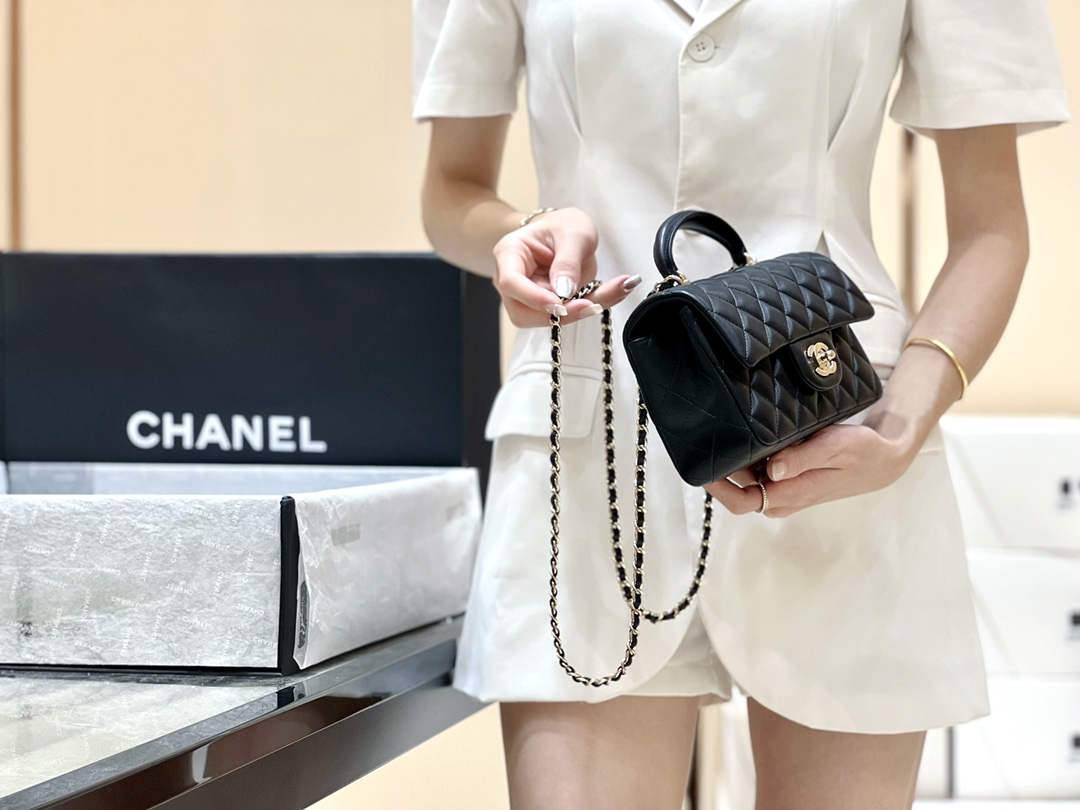 Ellebag’s Masterful Recreation of the Chanel Classic Flap Mini Handle AP2431: A Journey Through Three Exquisite Hues(2025 Jan Updated)-Best Quality Fake Louis Vuitton Bag Online Store, Replica designer bag ru