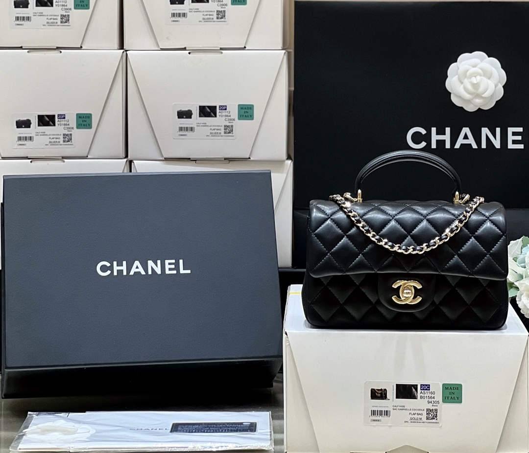 Ellebag’s Masterful Recreation of the Chanel Classic Flap Mini Handle AP2431: A Journey Through Three Exquisite Hues(2025 Jan Updated)-Best Quality Fake Louis Vuitton Bag Online Store, Replica designer bag ru