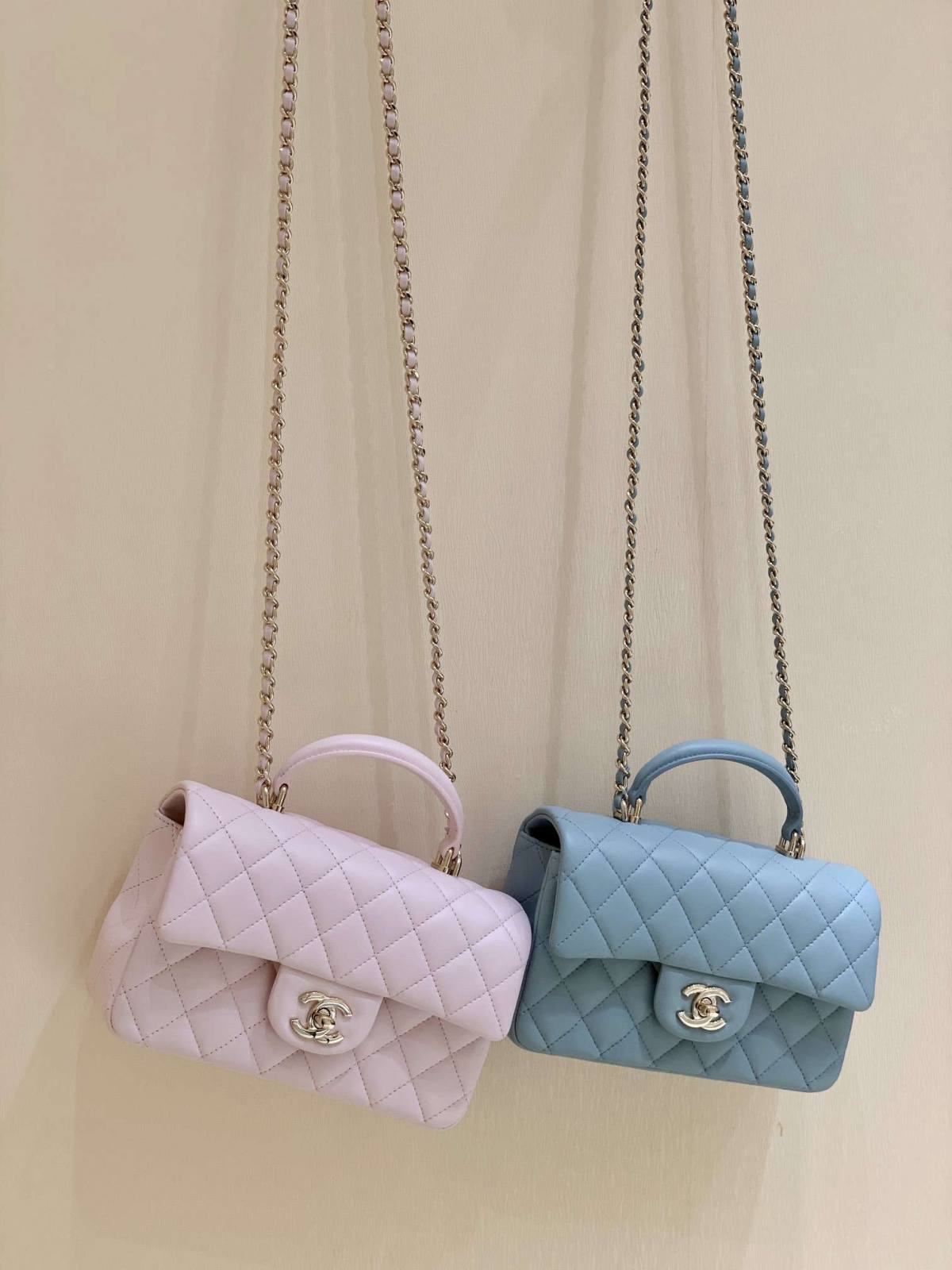 Ellebag’s Masterful Recreation of the Chanel Classic Flap Mini Handle AP2431: A Journey Through Three Exquisite Hues(2025 Jan Updated)-Best Quality Fake Louis Vuitton Bag Online Store, Replica designer bag ru