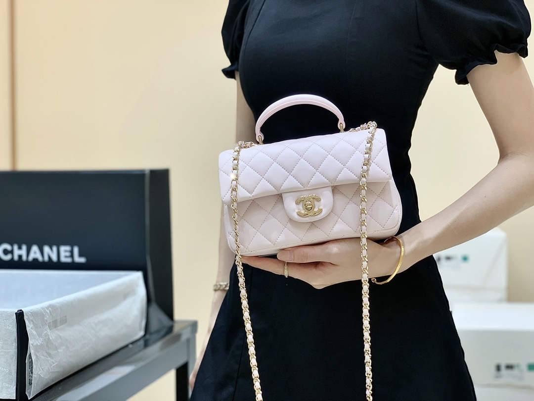 Ellebag’s Masterful Recreation of the Chanel Classic Flap Mini Handle AP2431: A Journey Through Three Exquisite Hues(2025 Jan Updated)-Best Quality Fake Louis Vuitton Bag Online Store, Replica designer bag ru