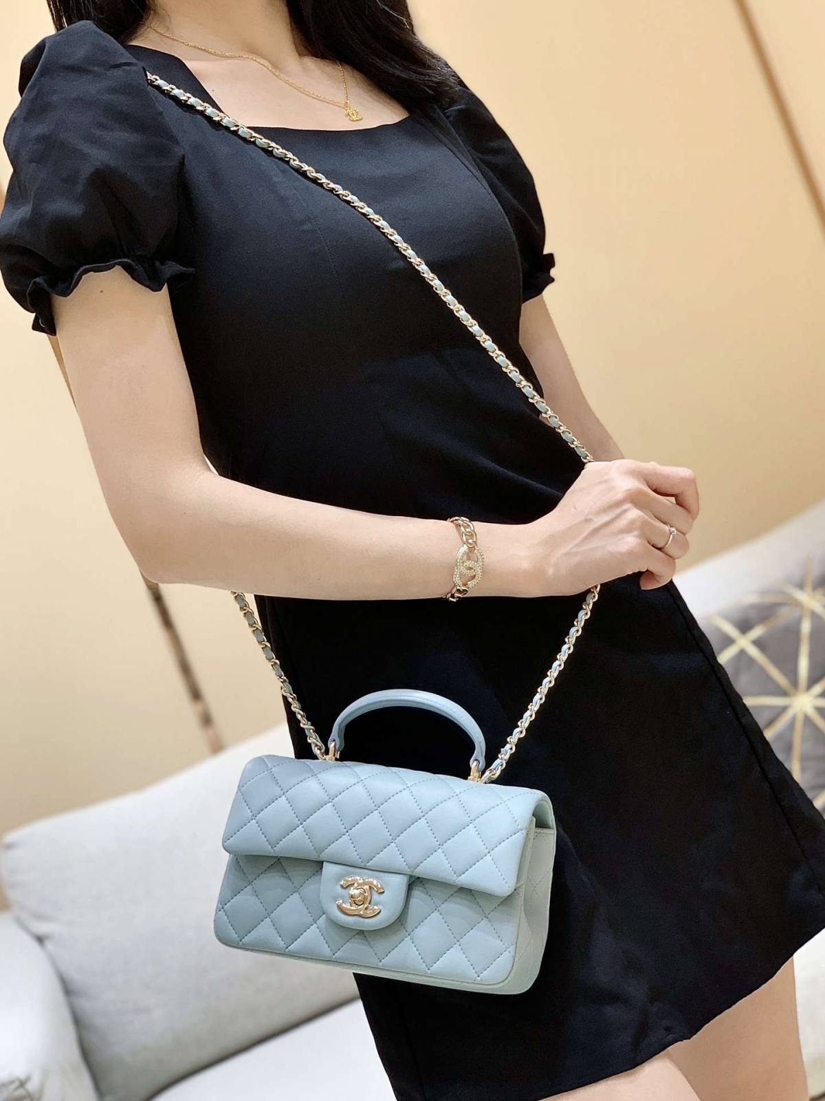 Ellebag’s Masterful Recreation of the Chanel Classic Flap Mini Handle AP2431: A Journey Through Three Exquisite Hues(2025 Jan Updated)-Best Quality Fake Louis Vuitton Bag Online Store, Replica designer bag ru