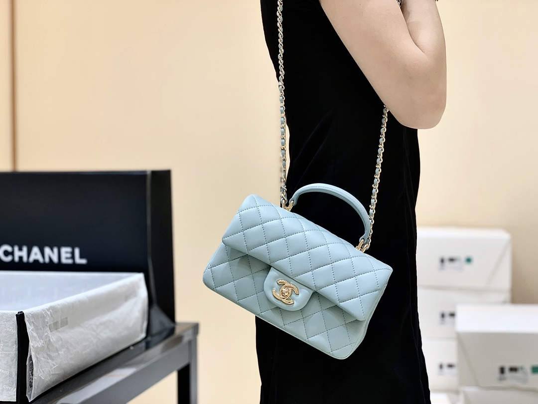 Ellebag’s Masterful Recreation of the Chanel Classic Flap Mini Handle AP2431: A Journey Through Three Exquisite Hues(2025 Jan Updated)-Best Quality Fake Louis Vuitton Bag Online Store, Replica designer bag ru