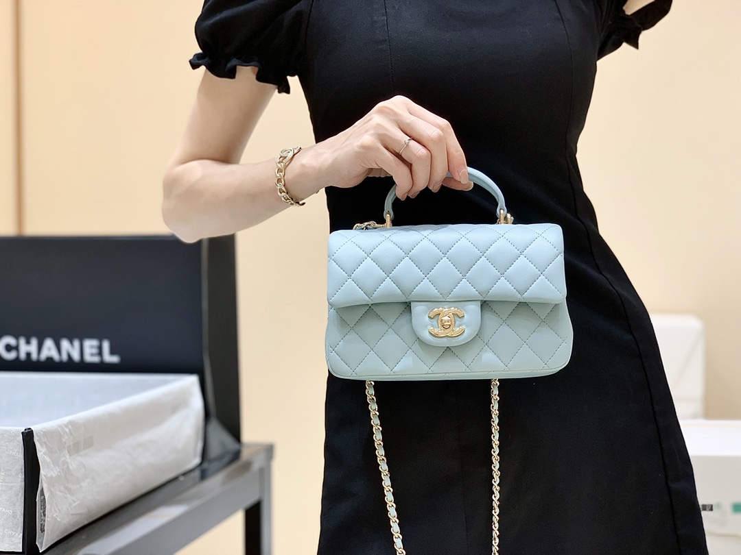 Ellebag’s Masterful Recreation of the Chanel Classic Flap Mini Handle AP2431: A Journey Through Three Exquisite Hues(2025 Jan Updated)-Best Quality Fake Louis Vuitton Bag Online Store, Replica designer bag ru