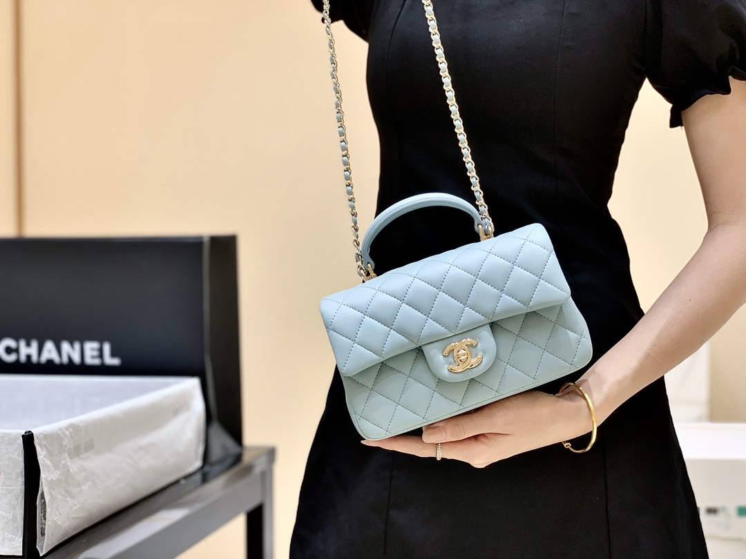 Ellebag’s Masterful Recreation of the Chanel Classic Flap Mini Handle AP2431: A Journey Through Three Exquisite Hues(2025 Jan Updated)-Best Quality Fake Louis Vuitton Bag Online Store, Replica designer bag ru