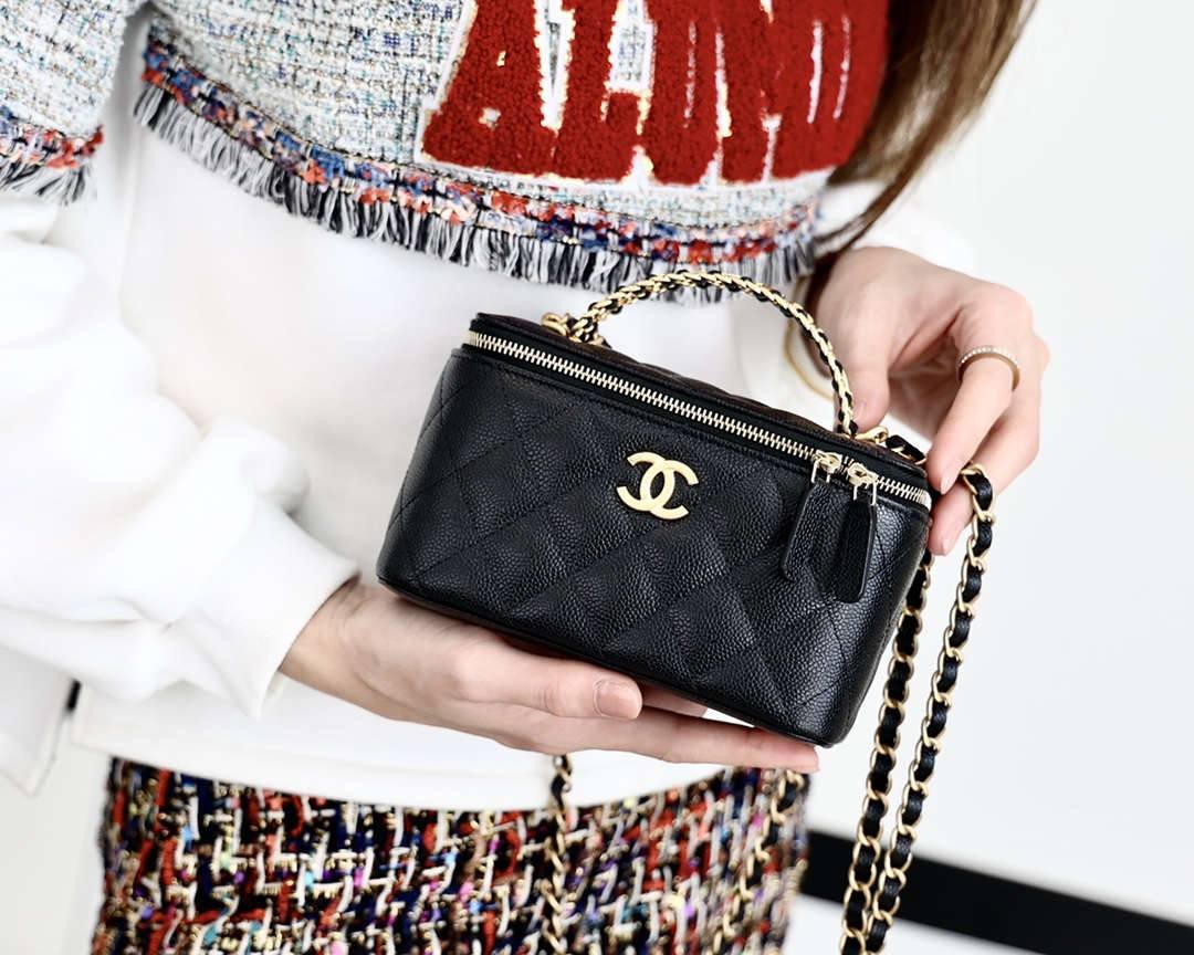 Ellebag’s Masterful Recreation of the Chanel Top Handle Vanity AP2805: A Journey Through Four Exquisite Hues(2025 Jan Updated)-Best Quality Fake Louis Vuitton Bag Online Store, Replica designer bag ru