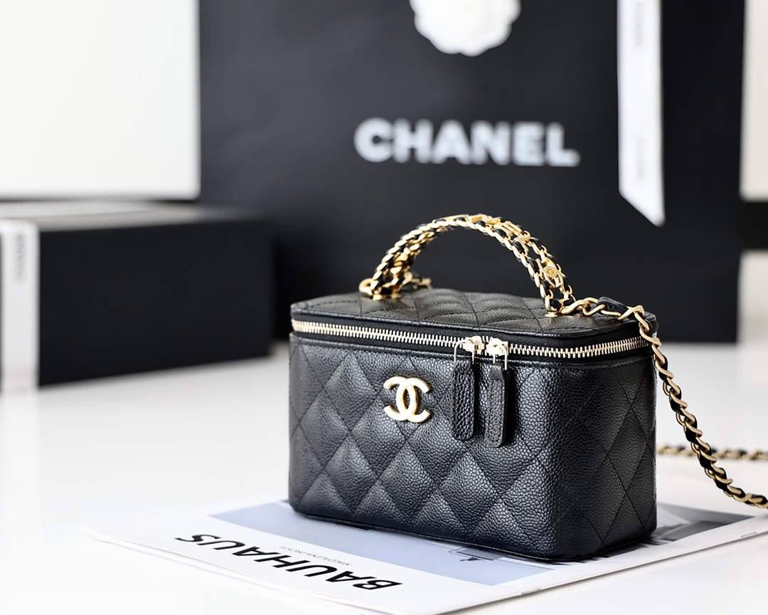 Ellebag’s Masterful Recreation of the Chanel Top Handle Vanity AP2805: A Journey Through Four Exquisite Hues(2025 Jan Updated)-Best Quality Fake Louis Vuitton Bag Online Store, Replica designer bag ru