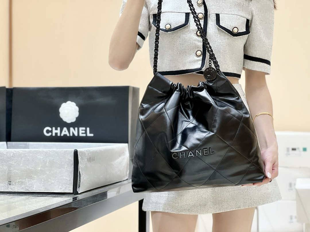 Ellebag’s Masterful Replica: The All-Black Chanel 22 Handbag AS3261(2025 Jan Updated)-Best Quality Fake Louis Vuitton Bag Online Store, Replica designer bag ru