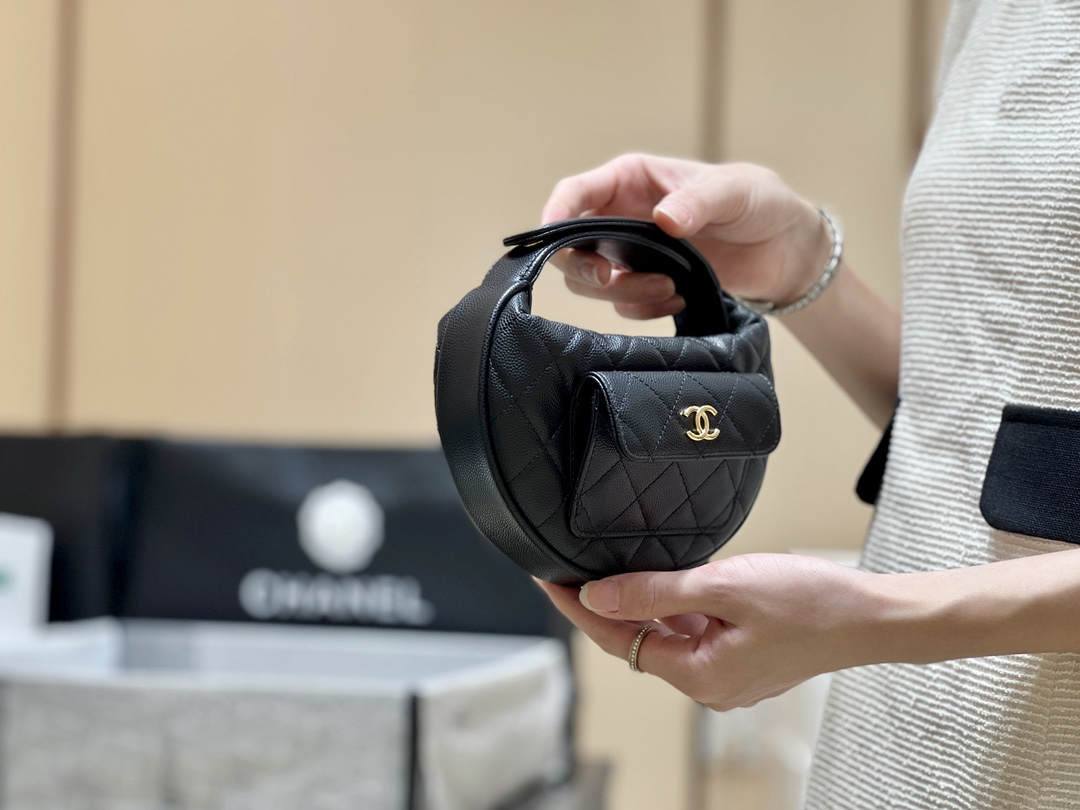 Ellebag’s Masterful Replica: The Black Caviar Leather Chanel AP3467 with Gold Hardware(2025 Feb Updated)-Best Quality Fake Louis Vuitton Bag Online Store, Replica designer bag ru