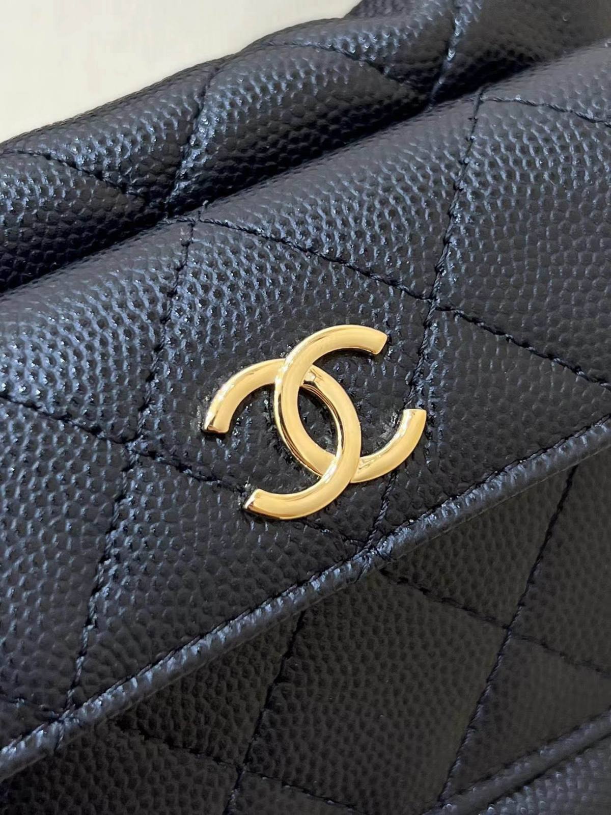 Ellebag’s Masterful Replica: The Black Caviar Leather Chanel AP3467 with Gold Hardware(2025 Feb Updated)-Best Quality Fake Louis Vuitton Bag Online Store, Replica designer bag ru