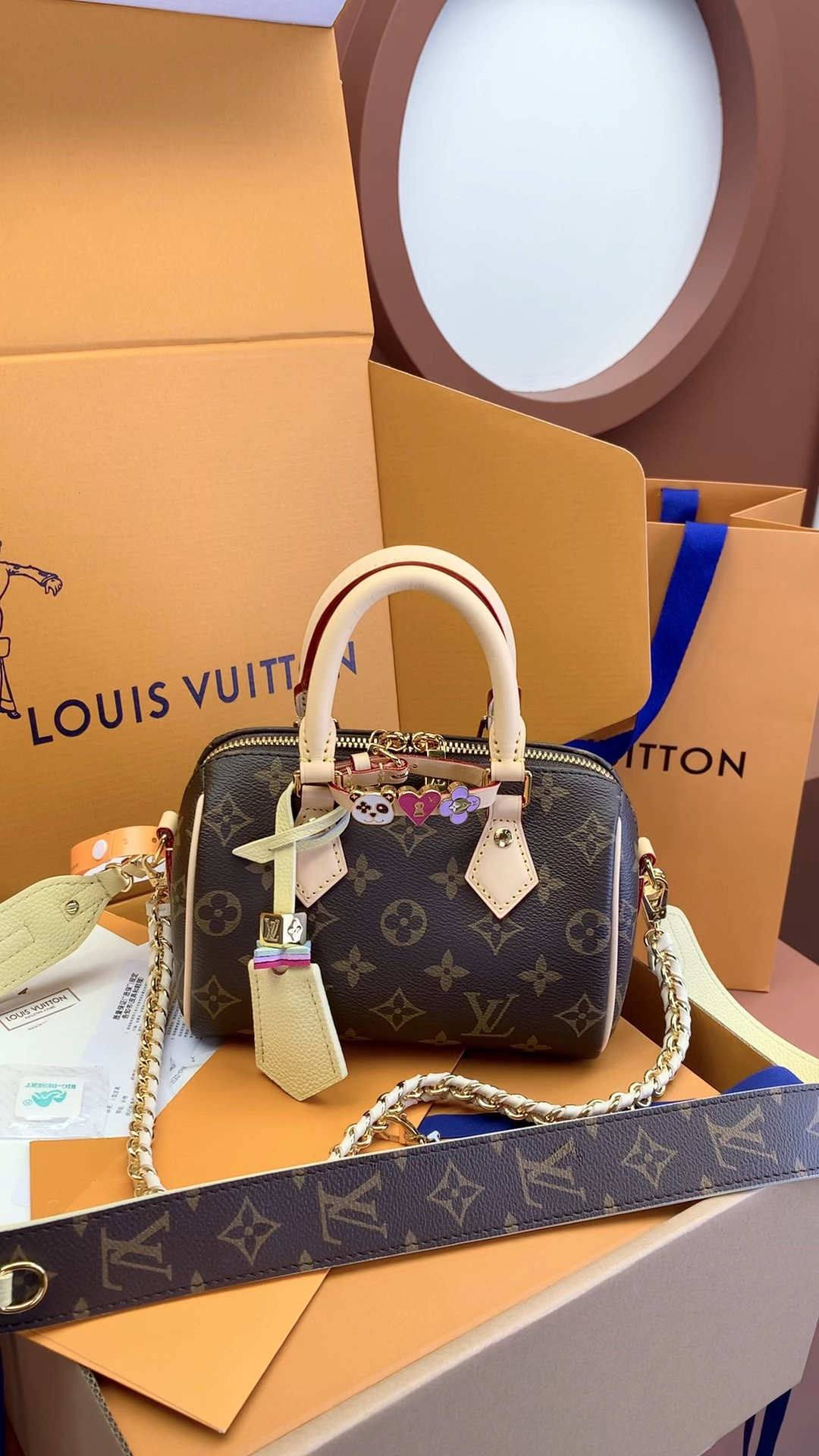 Ellebag’s 1:1 Replica of the Louis Vuitton SPEEDY BANDOULIÈRE 18 Handbag M46970: A Masterpiece of Craftsmanship(2025 Feb Updated)-Լավագույն որակի կեղծ Louis Vuitton պայուսակների առցանց խանութ, Replica դիզայներական պայուսակ ru