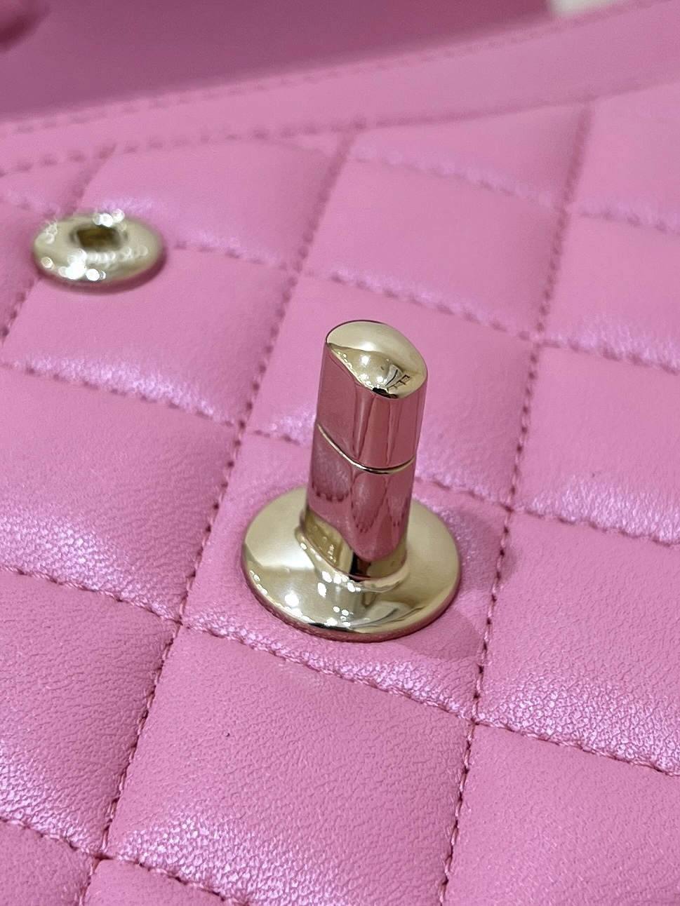 Ellebag’s Top-Grade Replica of the Chanel Classic Flap Medium Bag: A 25.5cm Deep Pink Lambskin with Champagne Gold Hardware(2025 Feb Updated)-Best Quality Fake Louis Vuitton Bag Online Store, Replica designer bag ru