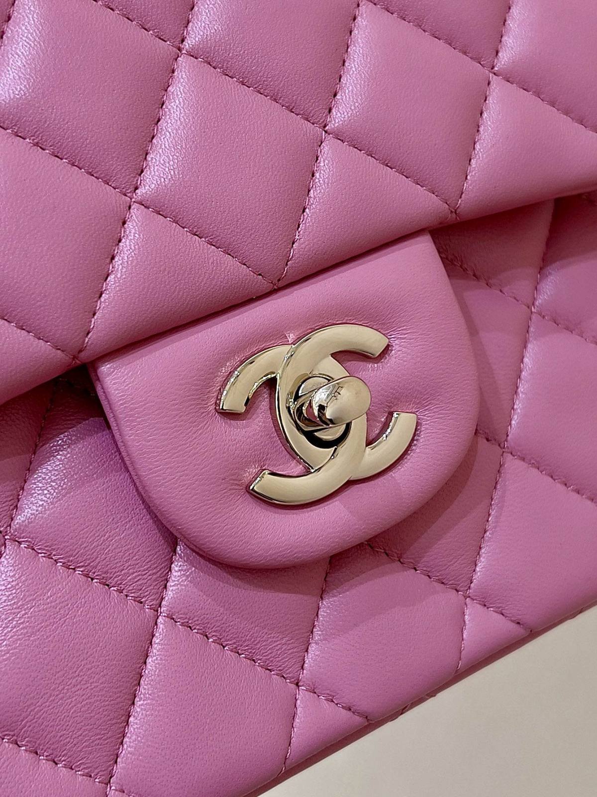 Ellebag’s Top-Grade Replica of the Chanel Classic Flap Small Bag: A 23cm Deep Pink Lambskin with Champagne Gold Hardware(2025 Feb Updated)-Bescht Qualitéit Fake Louis Vuitton Bag Online Store, Replica Designer Bag ru