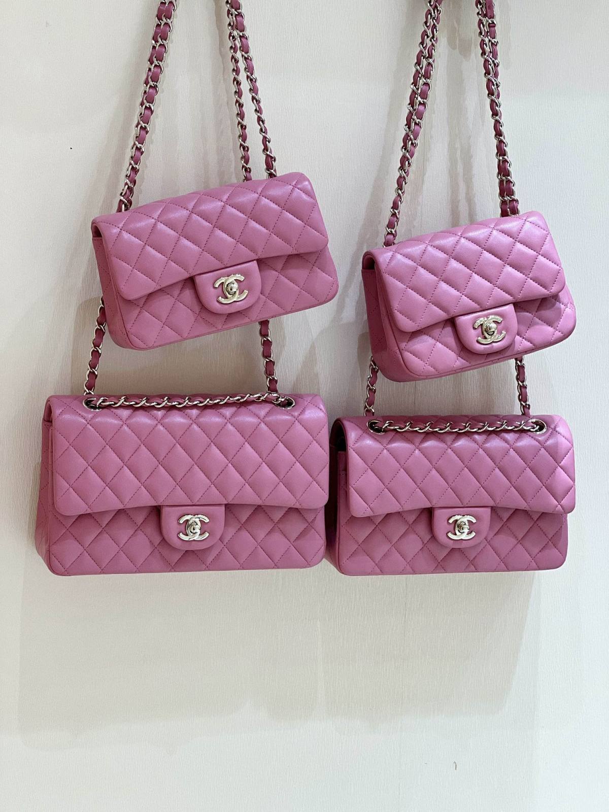 Ellebag’s Top-Grade Replica of the Chanel Mini Flap Bag: A 17cm Deep Pink Lambskin with Champagne Gold Hardware(2025 Feb Updated)-Best Quality Fake Louis Vuitton Bag Online Store, Replica designer bag ru