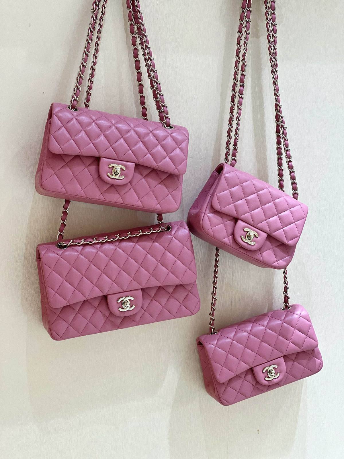 Ellebag’s Top-Grade Replica of the Chanel Mini Flap Bag: A 17cm Deep Pink Lambskin with Champagne Gold Hardware(2025 Feb Updated)-Best Quality Fake Louis Vuitton Bag Online Store, Replica designer bag ru