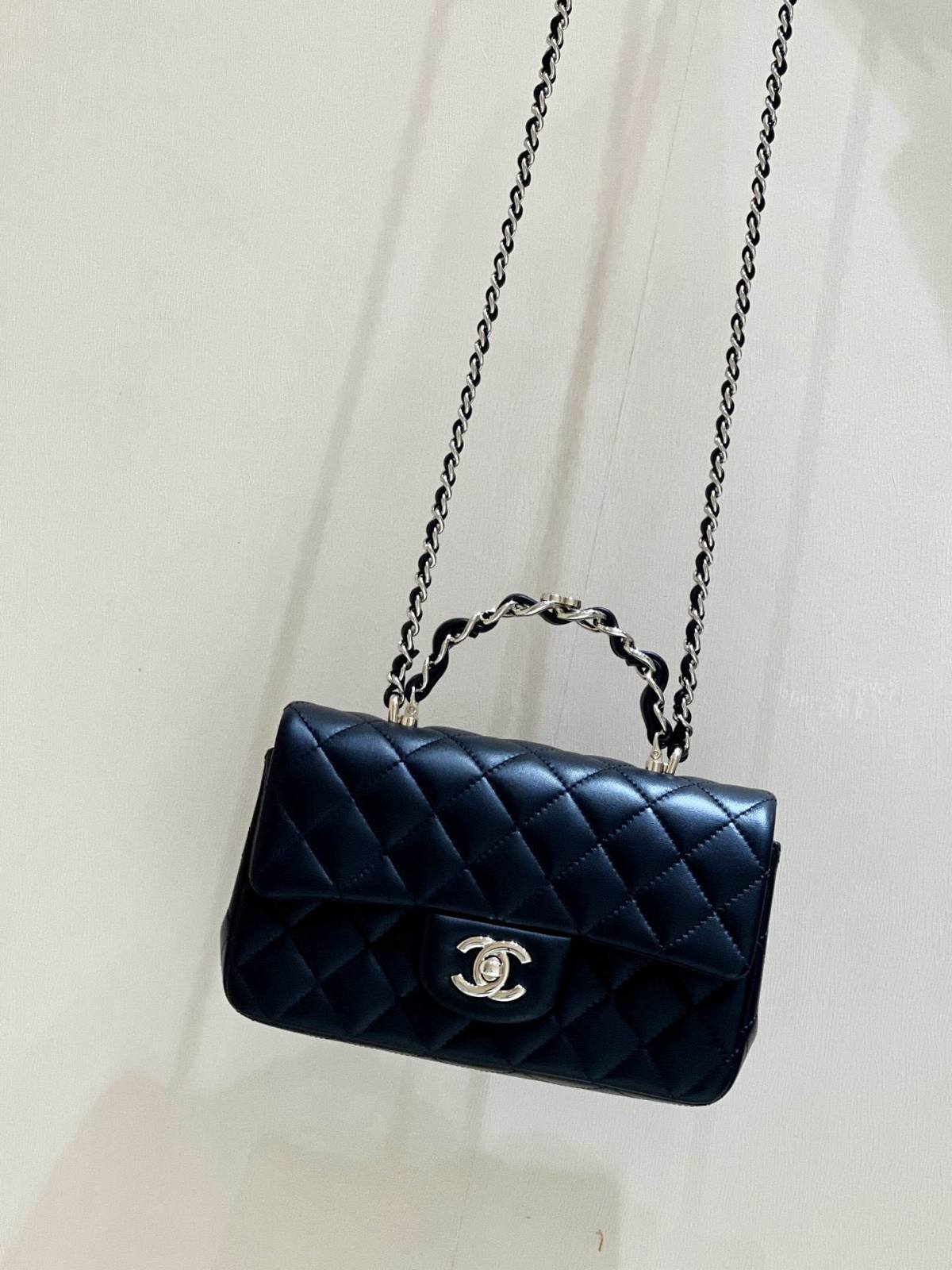 Exploring Ellebag’s Top-Grade Replica of the Chanel Classic Flap Mini Top Handle Bag: A 20cm Black Lambskin Icon(2025 Mar Updated)-Best Quality Fake Louis Vuitton Bag Online Store, Replica designer bag ru