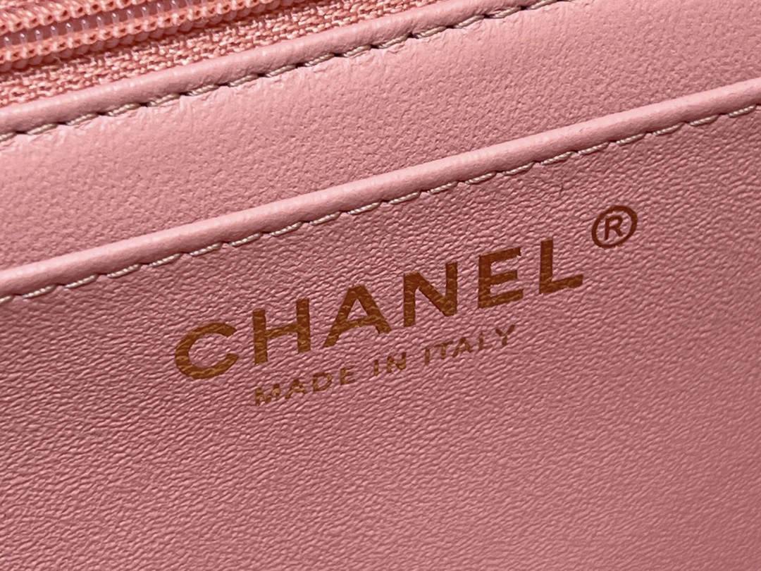 Exploring Ellebag’s Top-Grade Replica of the Chanel Classic Flap Mini Top Handle Bag: A 20cm Pink Lambskin Delight(2025 Mar Updated)-Best Quality Fake Louis Vuitton Bag Online Store, Replica designer bag ru