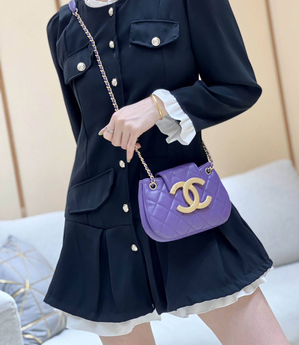 Exploring the Craftsmanship of Ellebag’s Top-Grade Replica: AS4609 Handbag in Purple Lambskin with Gold Hardware(2025 Mar Updated)-بهترين معيار جي جعلي لوئس ويٽون بيگ آن لائين اسٽور، ريپليڪا ڊيزائنر بيگ ru