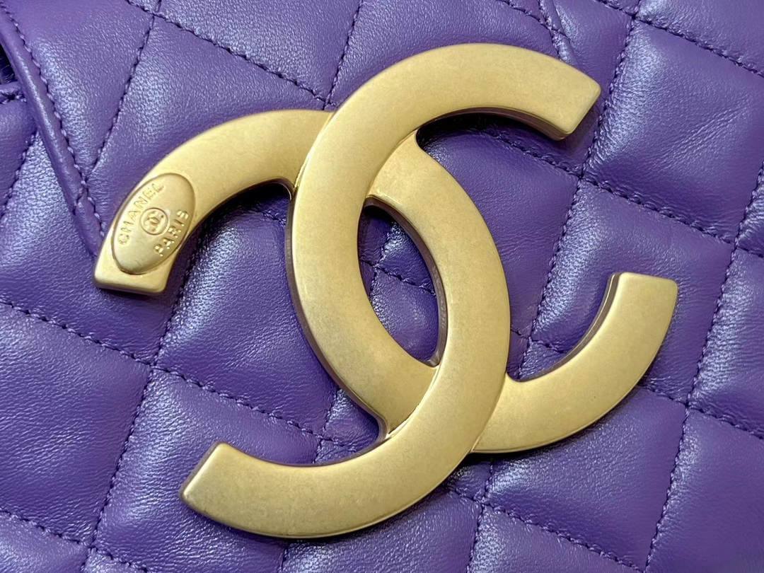 Exploring the Craftsmanship of Ellebag’s Top-Grade Replica: AS4609 Handbag in Purple Lambskin with Gold Hardware(2025 Mar Updated)-Best Quality Replica designer Bag factory in China