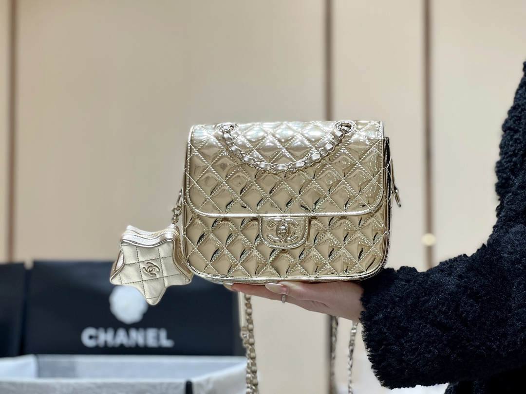 Exploring the Craftsmanship of Ellebag’s Top-Grade Replica: Backpack & Star Coin Purse in Champagne Lambskin with Gold Hardware(2025 Mar Updated)-Negozio in linea della borsa falsa di Louis Vuitton di migliore qualità, borsa del progettista della replica ru