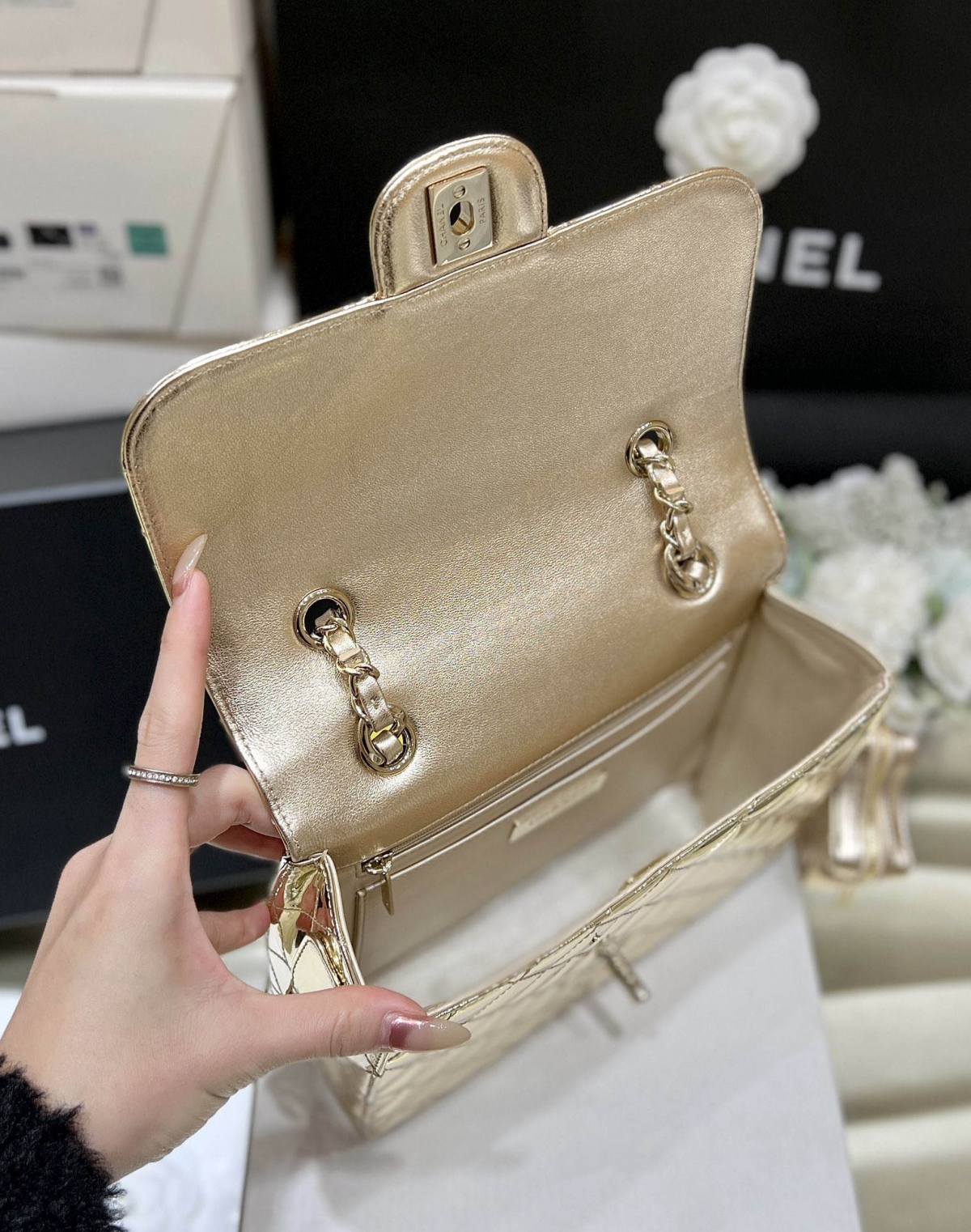 Exploring the Craftsmanship of Ellebag’s Top-Grade Replica: Backpack & Star Coin Purse in Champagne Lambskin with Gold Hardware(2025 Mar Updated)-Best Quality Replica designer Bag factory in China