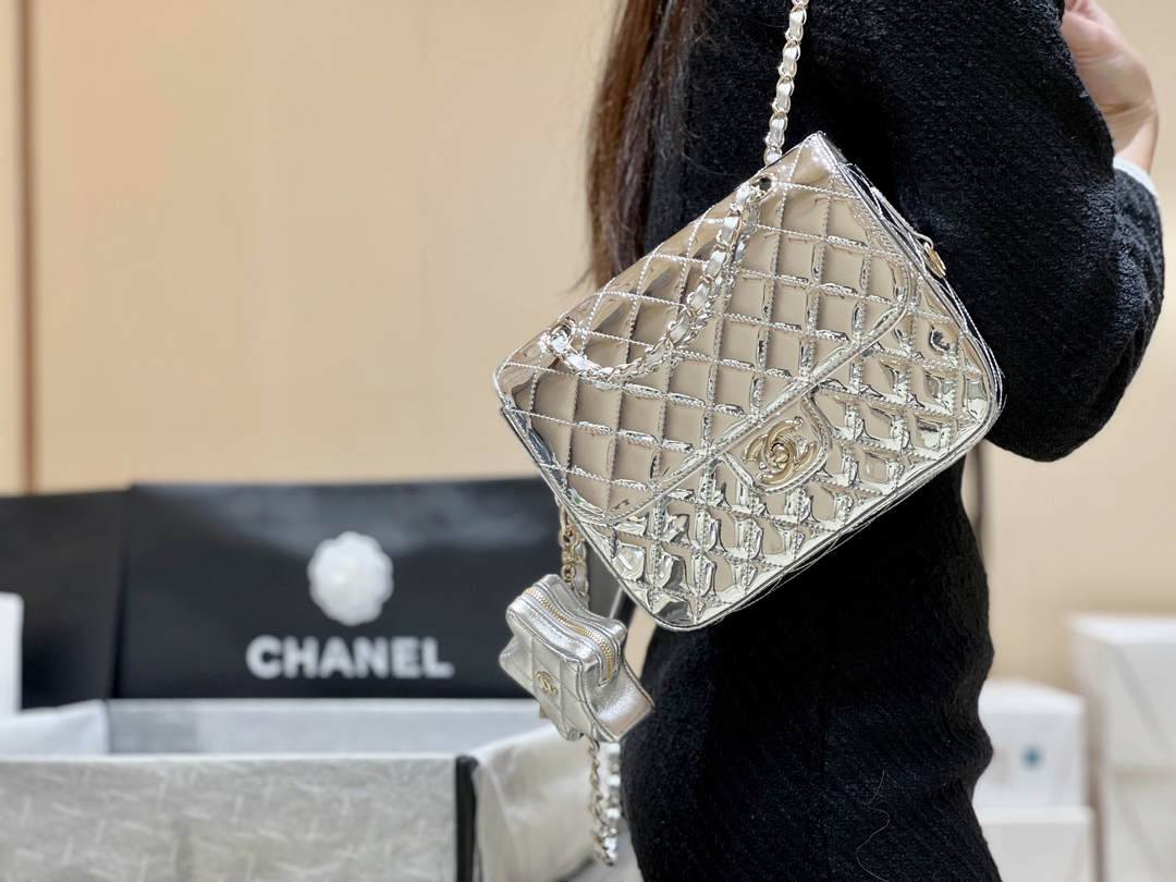 Exploring the Craftsmanship of Ellebag’s Top-Grade Replica: Backpack & Star Coin Purse in Silver Lambskin with Champagne Gold Hardware(2025 Mar Updated)-Шилдэг чанарын хуурамч Louis Vuitton цүнх онлайн дэлгүүр, Replica дизайнер цүнх ru