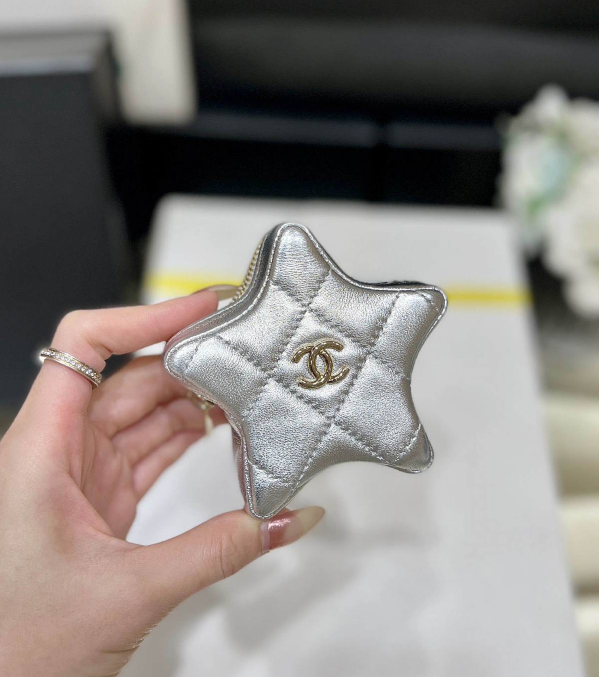 Exploring the Craftsmanship of Ellebag’s Top-Grade Replica: Backpack & Star Coin Purse in Silver Lambskin with Champagne Gold Hardware(2025 Mar Updated)-Լավագույն որակի կեղծ Louis Vuitton պայուսակների առցանց խանութ, Replica դիզայներական պայուսակ ru