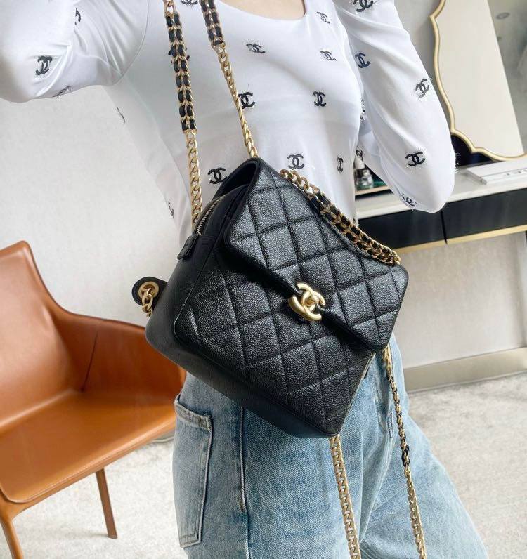 Ellebag’s 1:1 Replica of the Chanel 22P Spring/Summer Vintage Backpack: Mastering Retro Elegance with Craftsmanship(2025 May Updated)-Bästa kvalitet Fake Louis Vuitton Bag Online Store, Replica designer bag ru