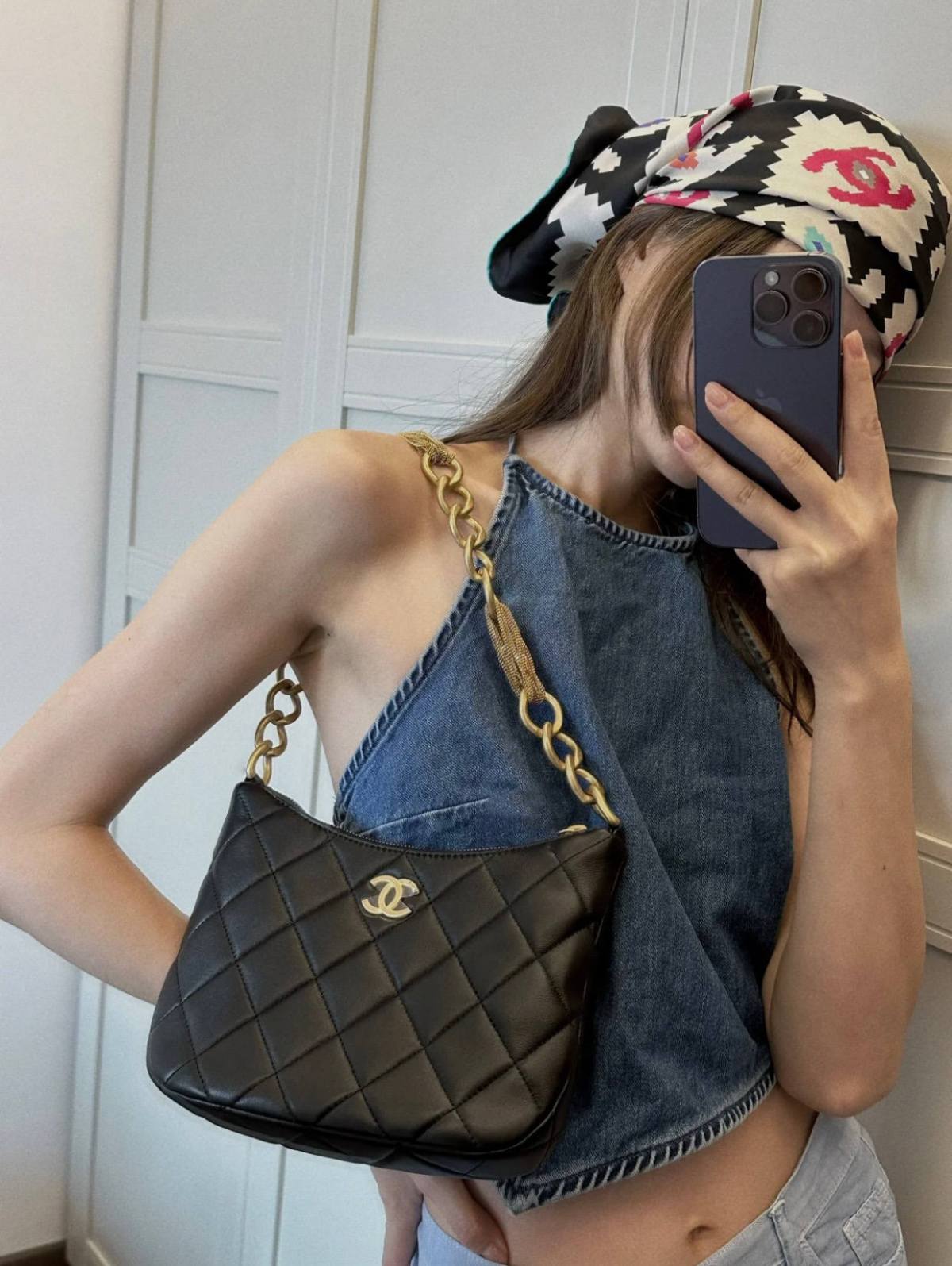 Ellebag’s 1:1 Replica of the Chanel 23A Hobo Bag: A Timeless Fusion of Retro Elegance and Modern Craftsmanship(2025 May Updated)-Paras laatu väärennetty Louis Vuitton laukku verkkokauppa, replika suunnittelija laukku ru