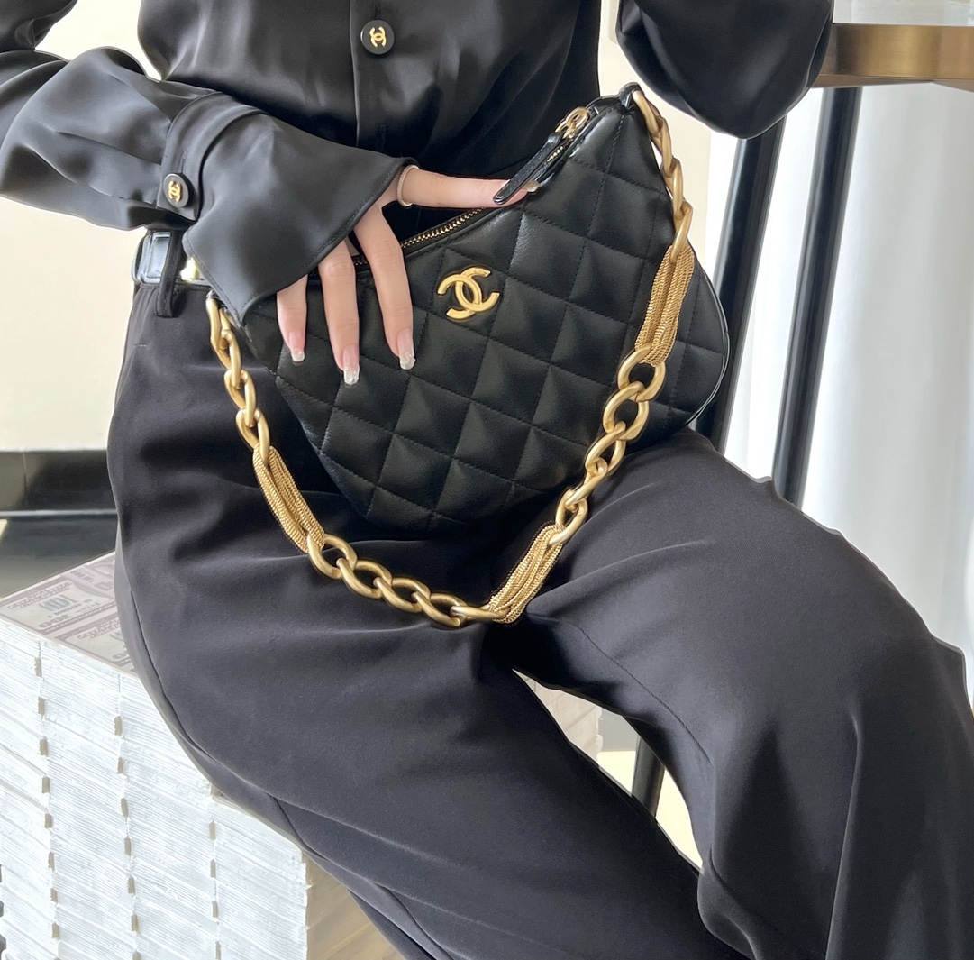 Ellebag’s 1:1 Replica of the Chanel 23A Hobo Bag: A Timeless Fusion of Retro Elegance and Modern Craftsmanship(2025 May Updated)-Paras laatu väärennetty Louis Vuitton laukku verkkokauppa, replika suunnittelija laukku ru