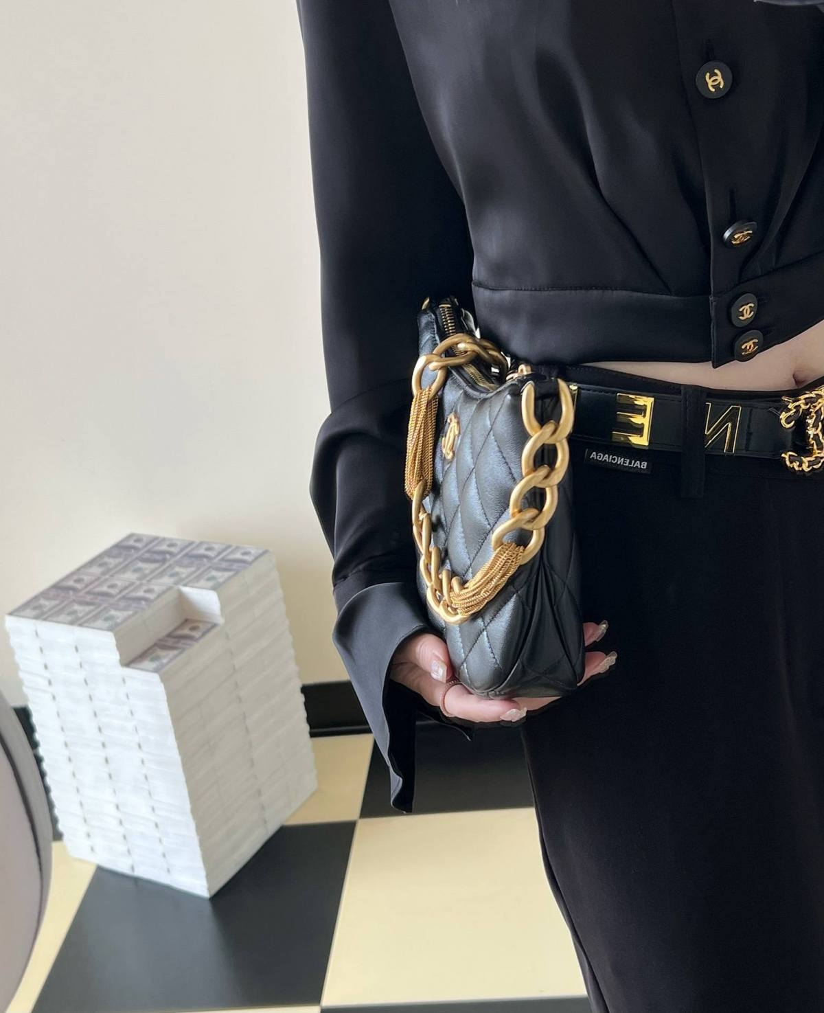 Ellebag’s 1:1 Replica of the Chanel 23A Hobo Bag: A Timeless Fusion of Retro Elegance and Modern Craftsmanship(2025 May Updated)-Paras laatu väärennetty Louis Vuitton laukku verkkokauppa, replika suunnittelija laukku ru