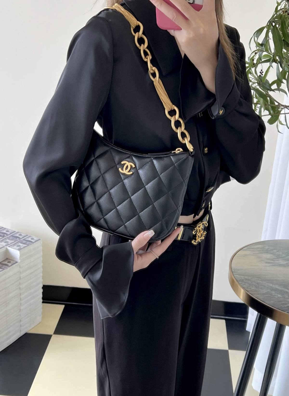 Ellebag’s 1:1 Replica of the Chanel 23A Hobo Bag: A Timeless Fusion of Retro Elegance and Modern Craftsmanship(2025 May Updated)-Paras laatu väärennetty Louis Vuitton laukku verkkokauppa, replika suunnittelija laukku ru