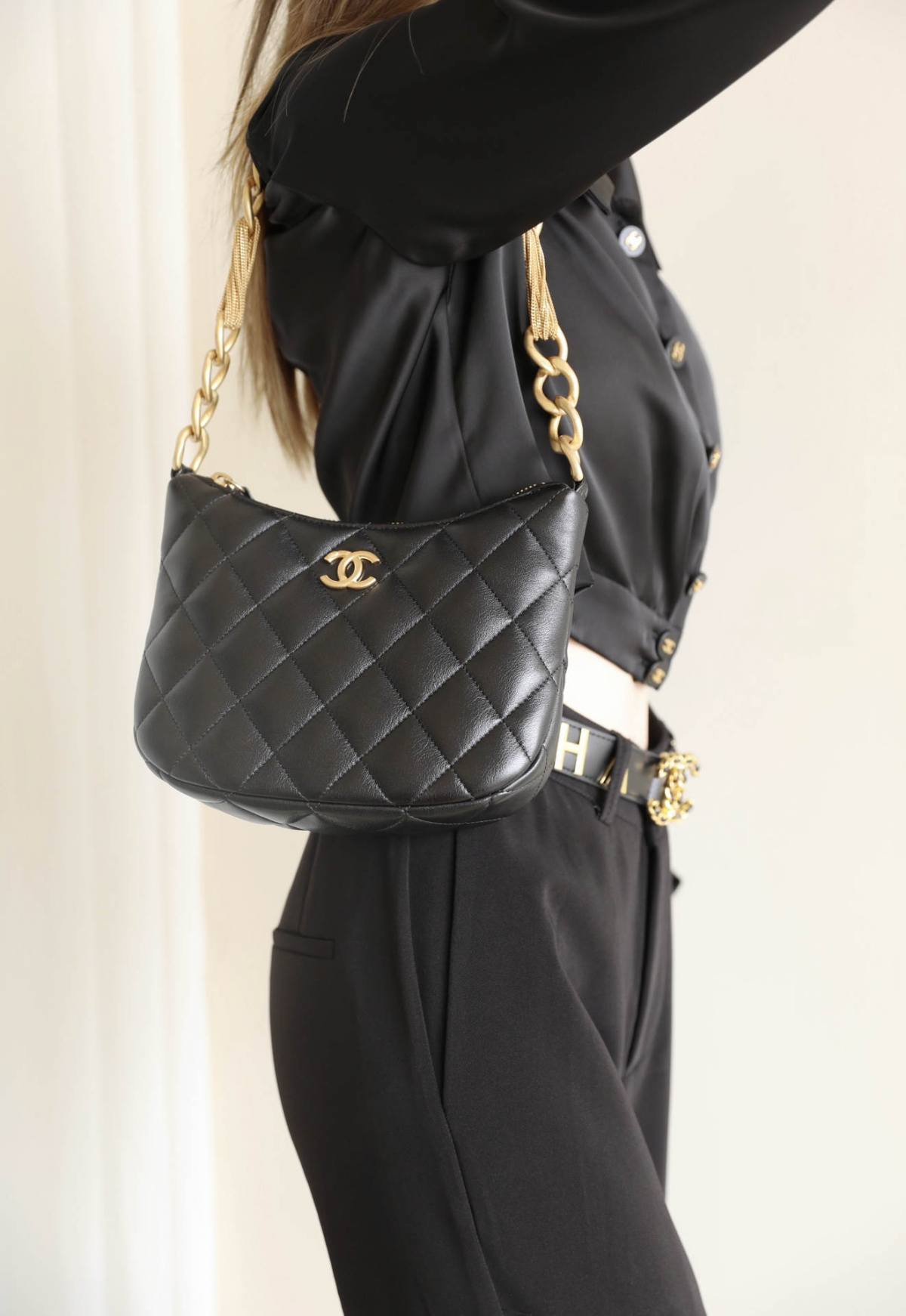 Ellebag’s 1:1 Replica of the Chanel 23A Hobo Bag: A Timeless Fusion of Retro Elegance and Modern Craftsmanship(2025 May Updated)-Paras laatu väärennetty Louis Vuitton laukku verkkokauppa, replika suunnittelija laukku ru