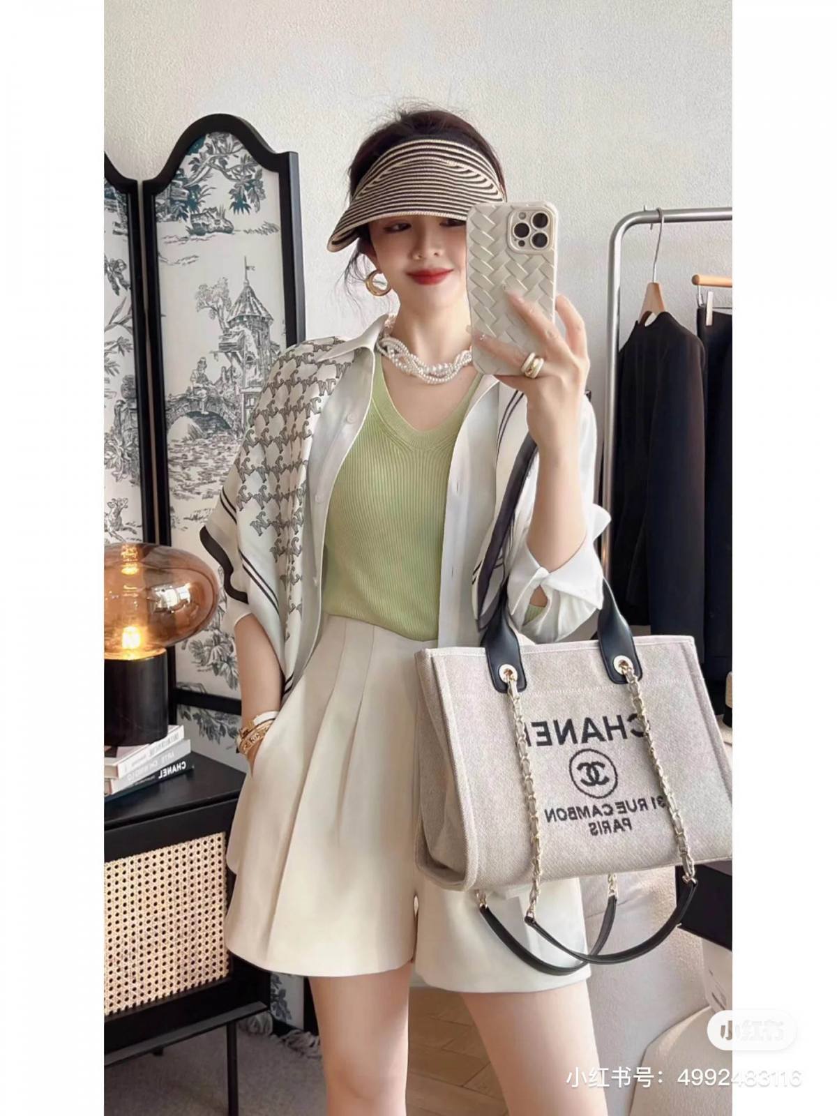 Ellebag’s 1:1 Replica of the Iconic Chanel 66941G Beach Tote: Mastering the Art of Craftsmanship(2025 July Updated)-Loja online de bolsa Louis Vuitton falsa de melhor qualidade, bolsa de designer de réplica ru